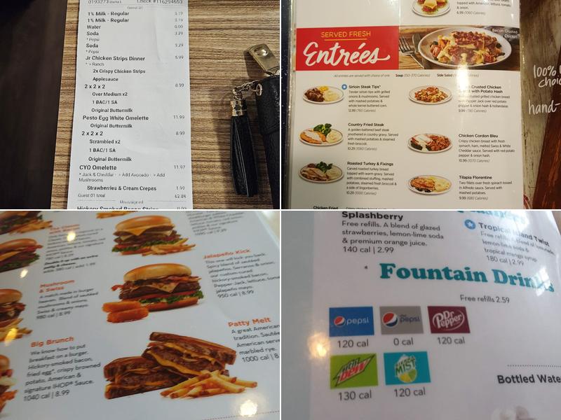 IHOP Menu