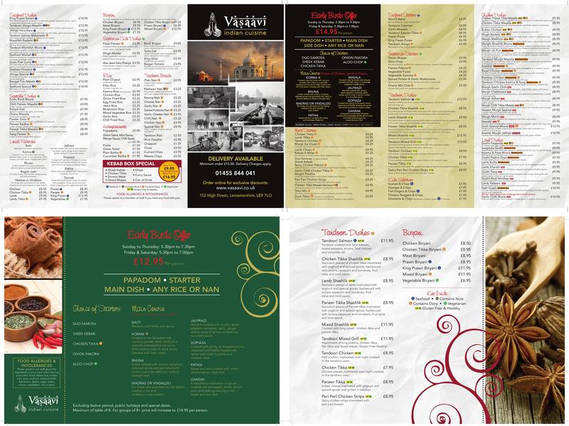 Vasaavi Restaurant Menu