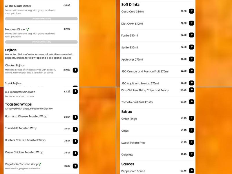 The Bank Bar & Bistro Menu