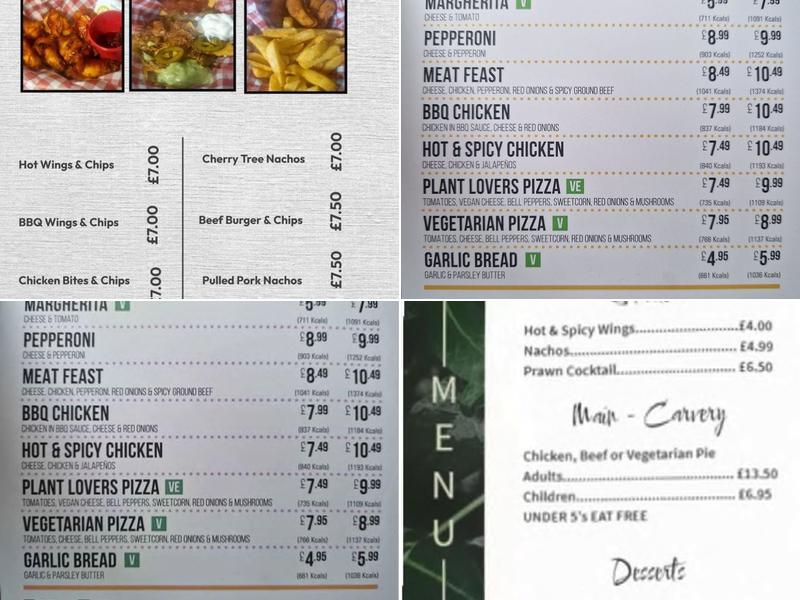 Cherry Tree Newmarket Menu