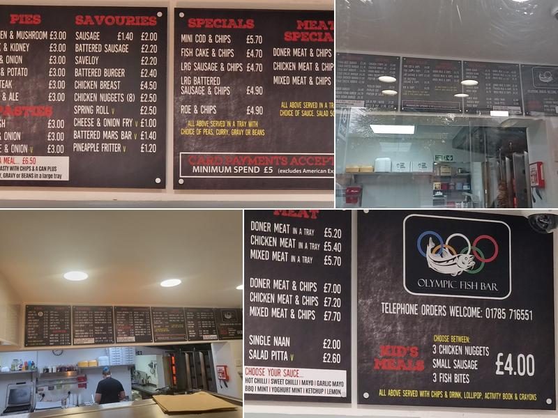 Olympic Fish Bar Menu