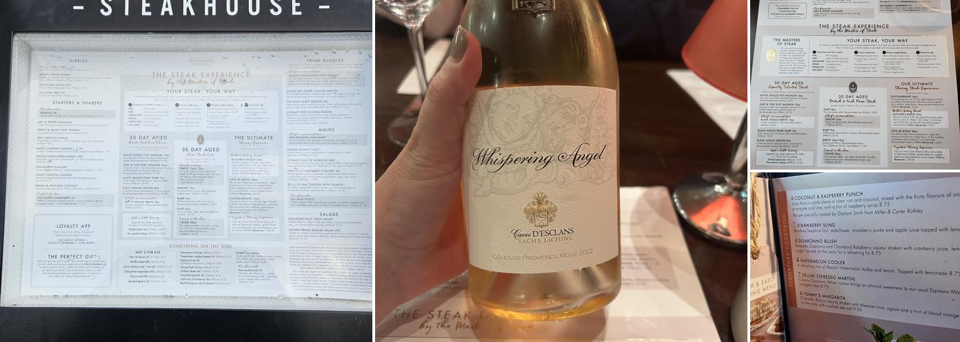 Miller & Carter Taunton Menu