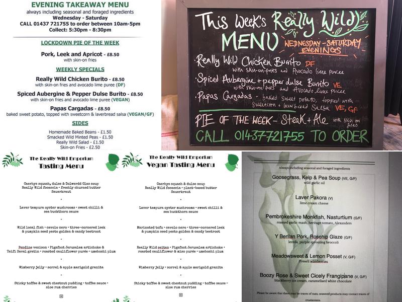 Really Wild Emporium Menu