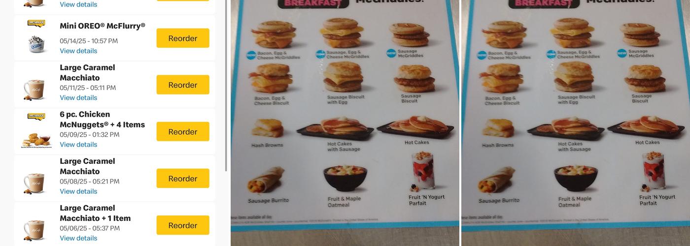 McDonald's Menu