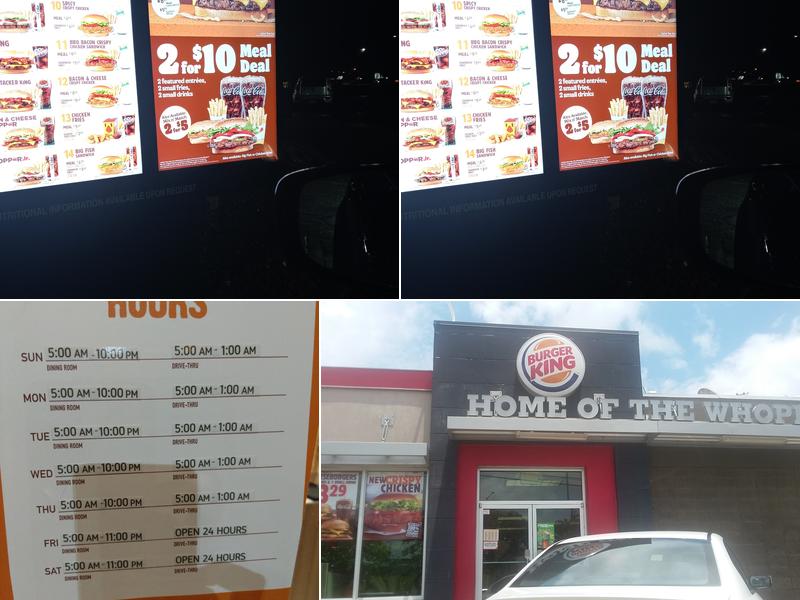 Burger King Menu
