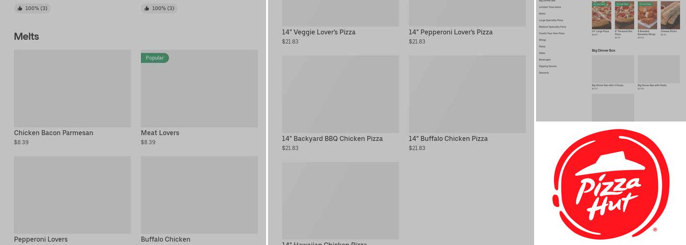 Pizza Hut Menu