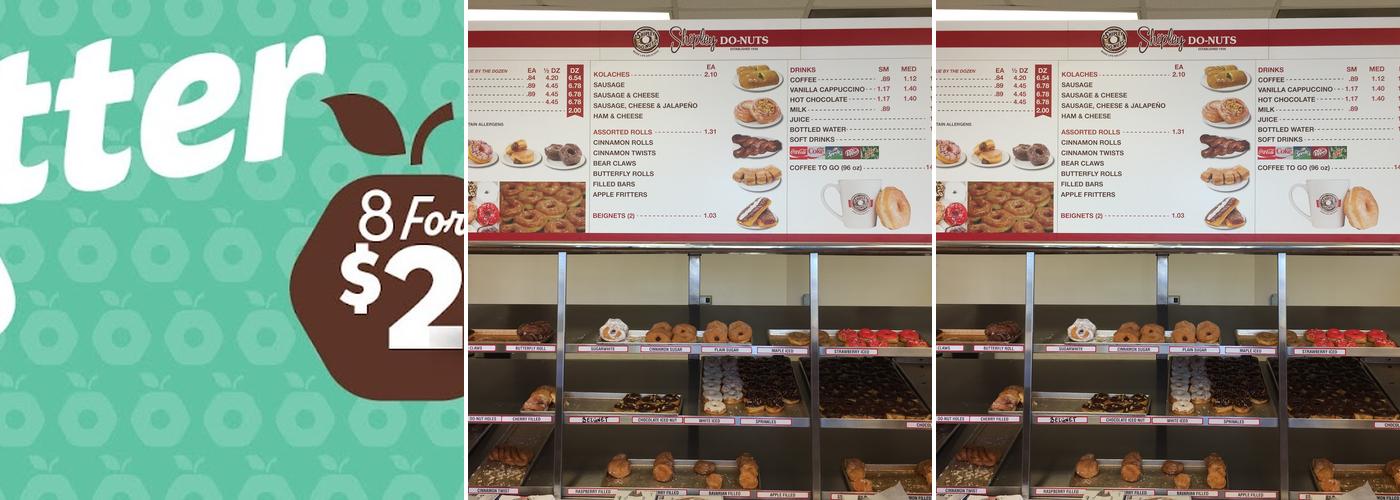 Shipley Do-Nuts Menu