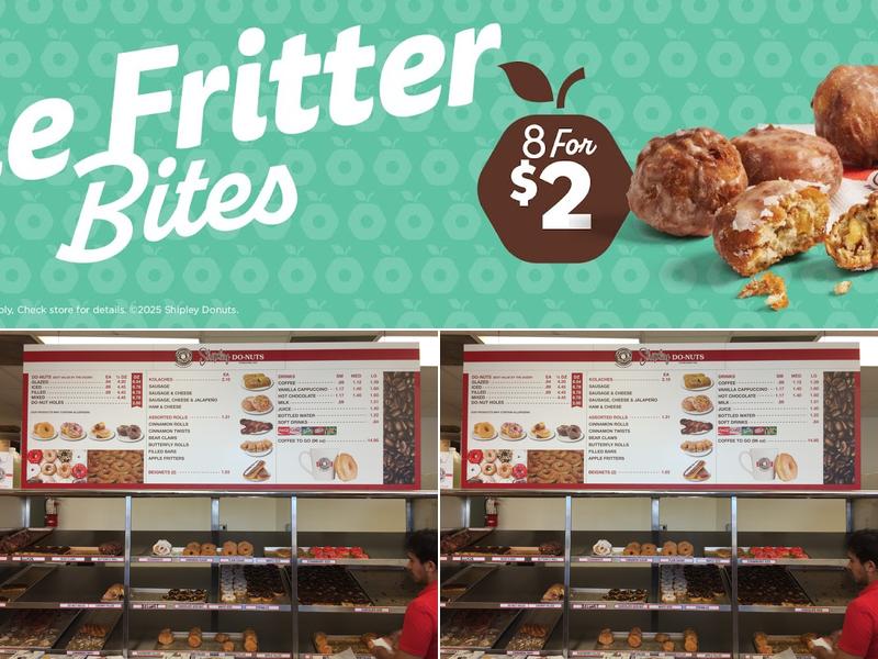 Shipley Do-Nuts Menu