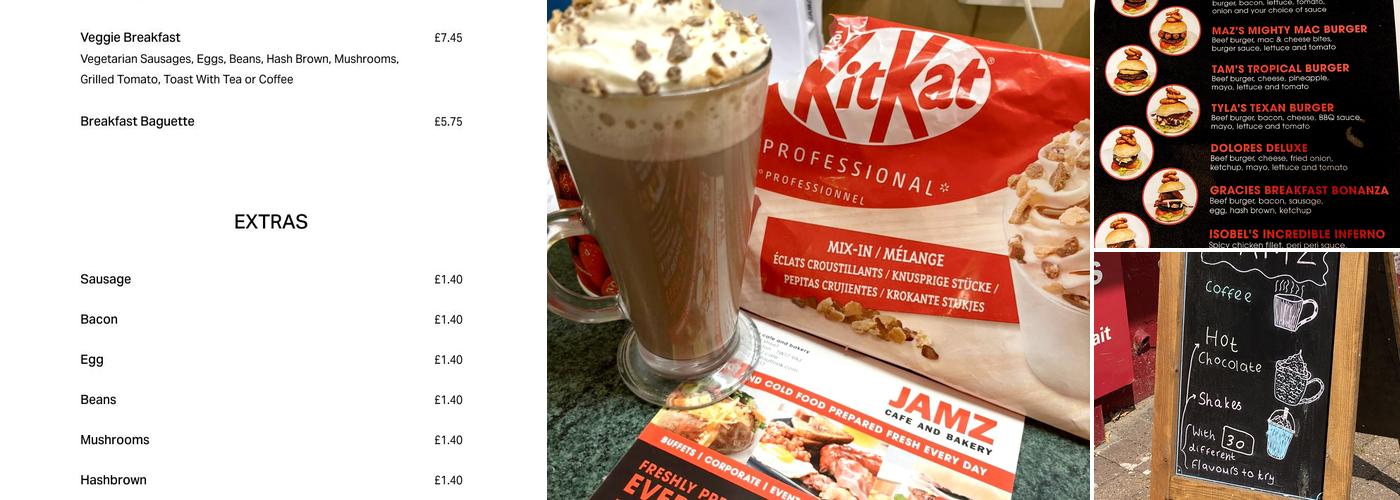 Jamz Cafe And Bakery Menu