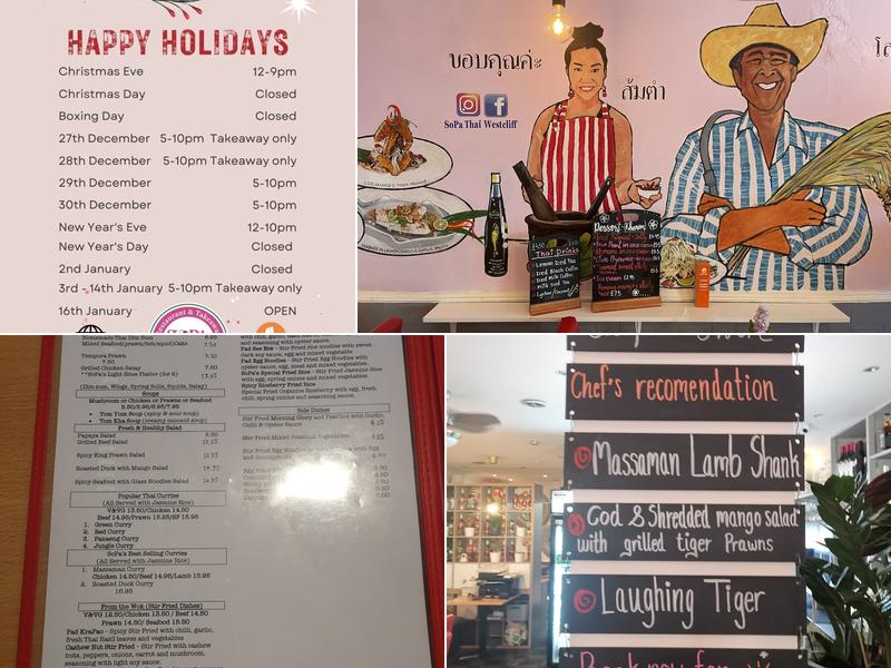 SoPa Thai Westcliff Menu
