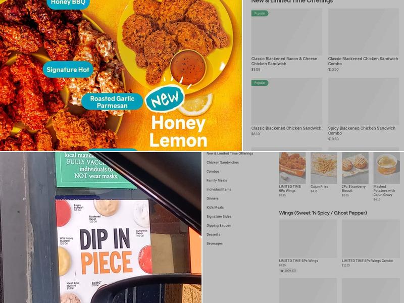 Popeyes Louisiana Kitchen Menu