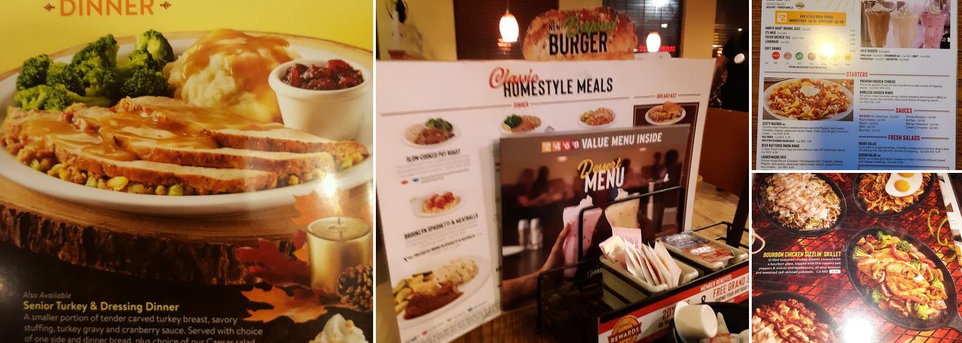 Denny's Restaurant Menu