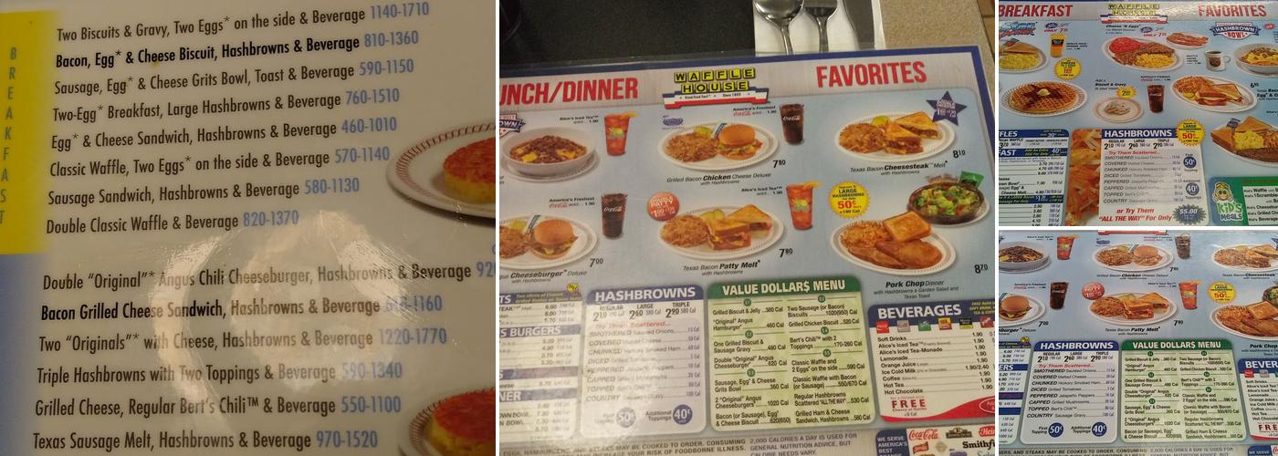 Waffle House Menu