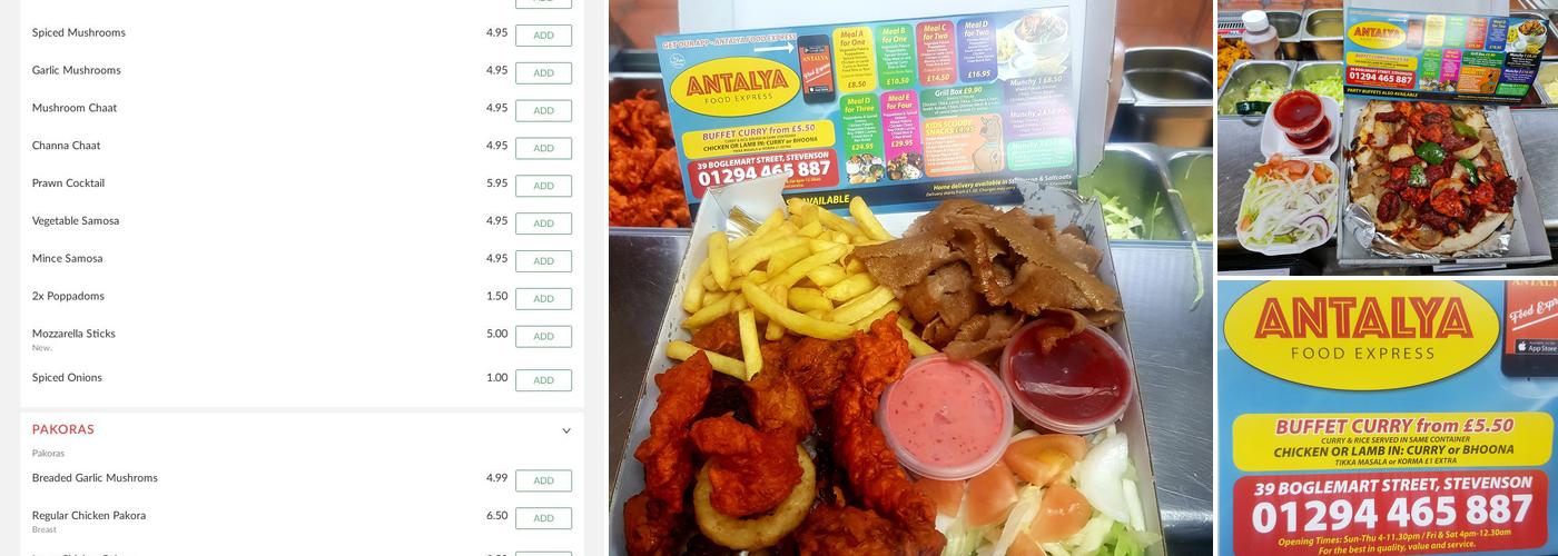 Antalya food express Menu