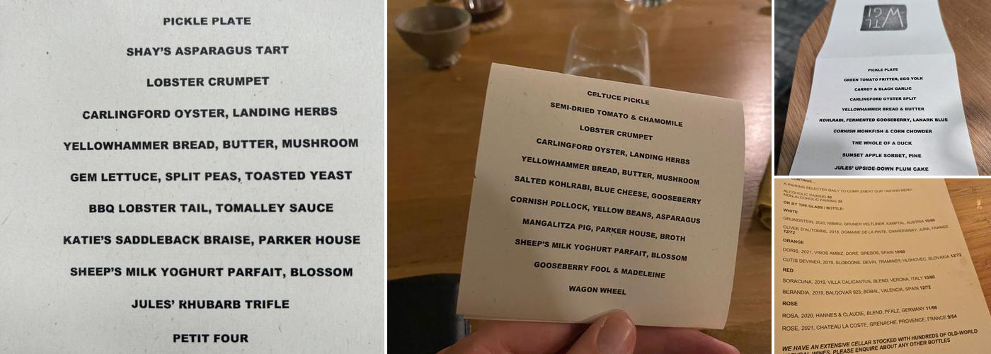 Where the Light Gets In Menu