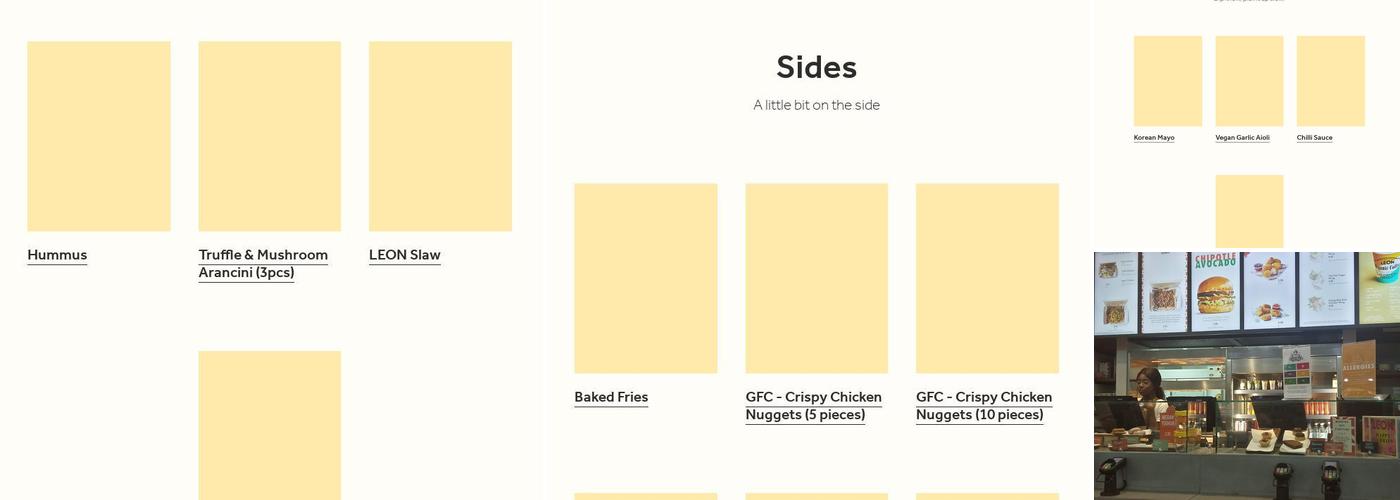 LEON Strensham South Menu