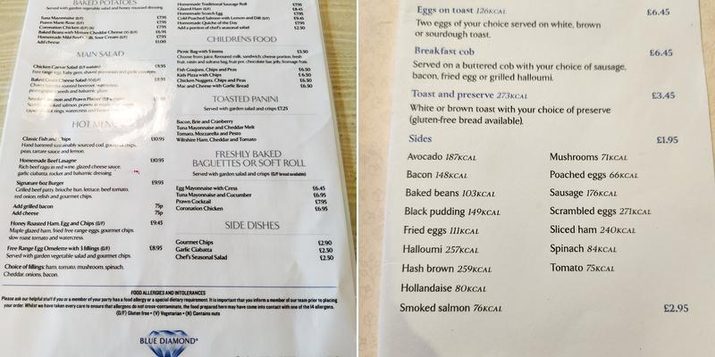 Carriages Restaurant Menu