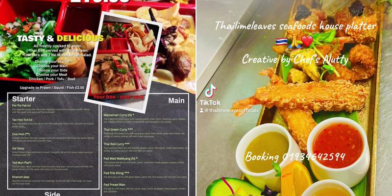 Thailimeleaves Restaurant Menu