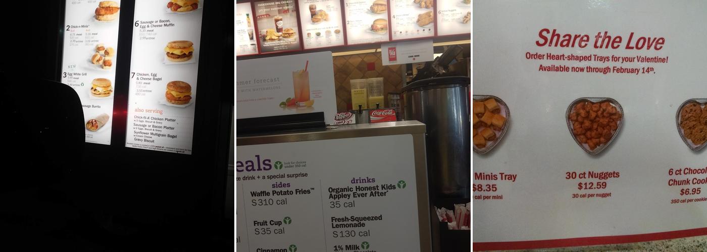 Chick-fil-A Menu