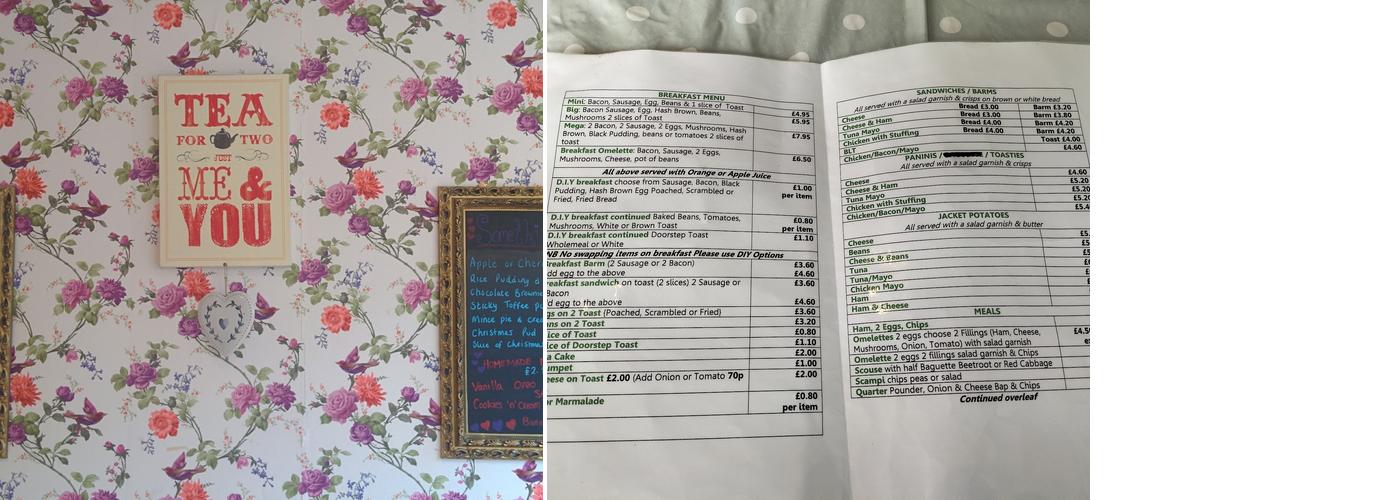 Tea for Two Menu