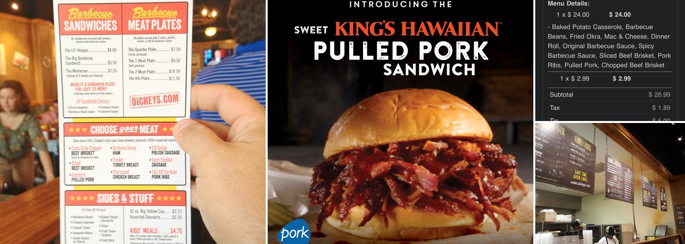 Dickey's Barbecue Pit Menu