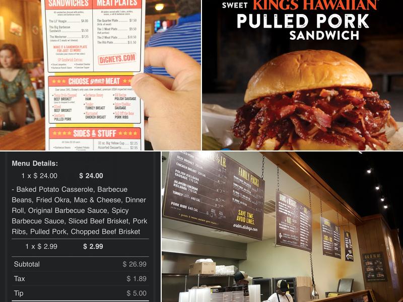 Dickey's Barbecue Pit Menu