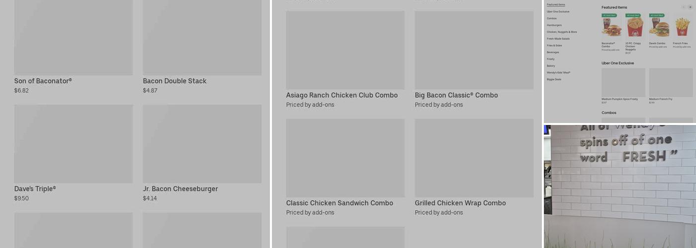 Wendy's Menu