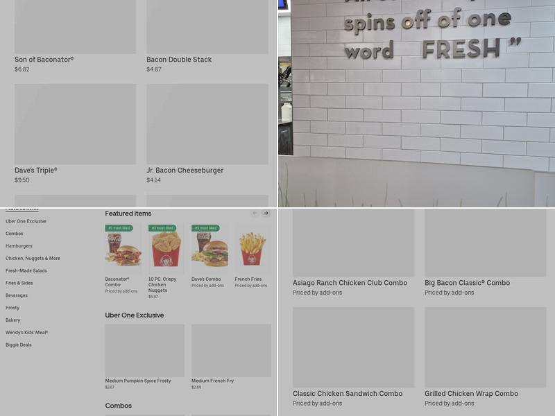 Wendy's Menu