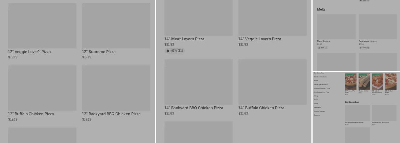 Pizza Hut Menu