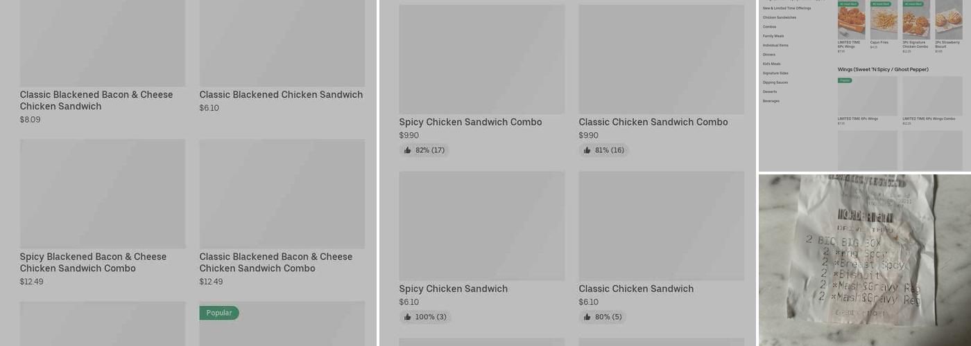 Popeyes Louisiana Kitchen Menu