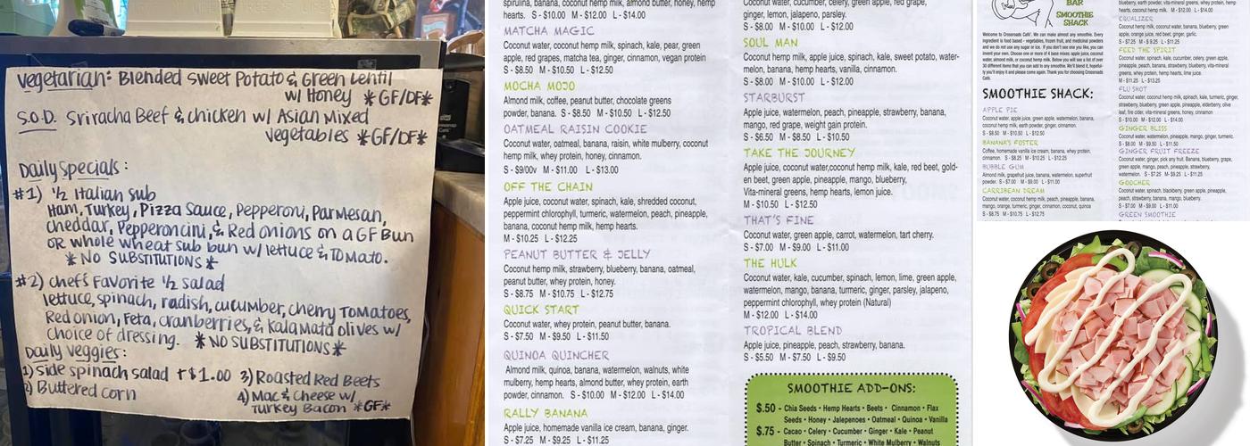 Subway Menu