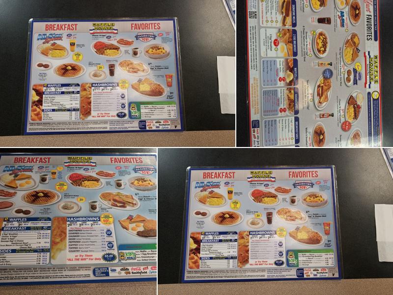 Waffle House Menu