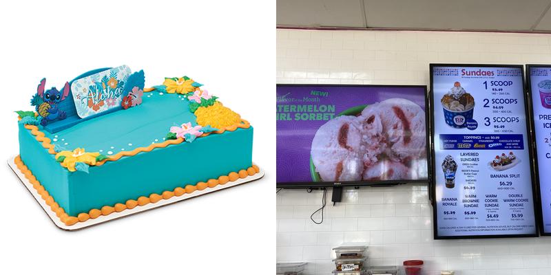 Baskin-Robbins Menu