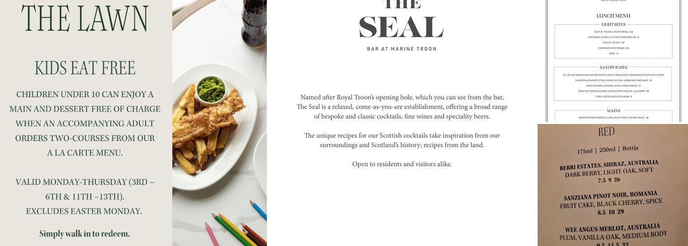 The Lawn Restaurant North Berwick Menu