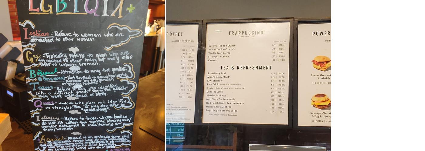 Starbucks Menu