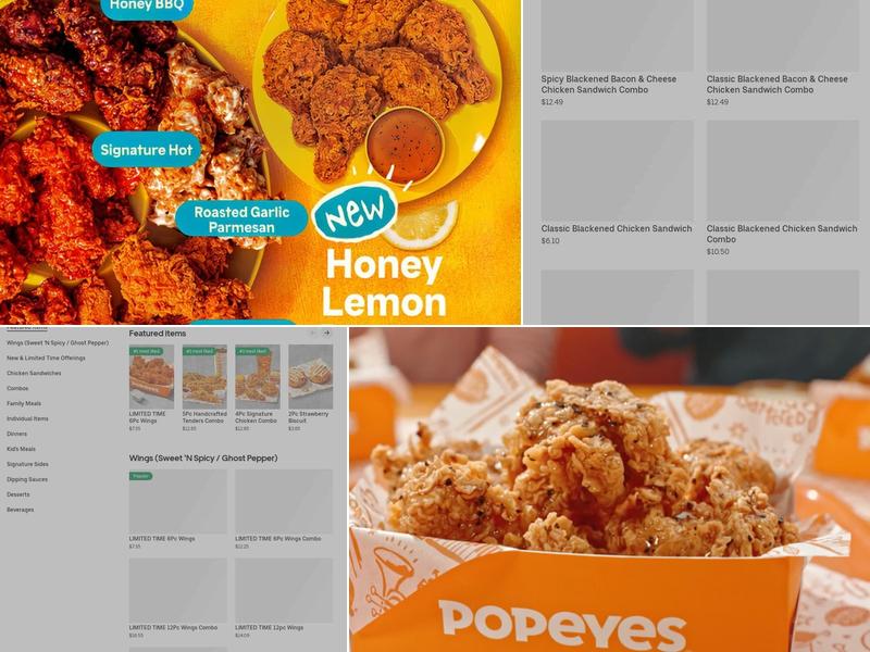 Popeyes Louisiana Kitchen Menu