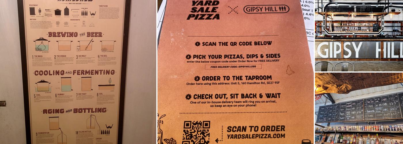 Gipsy Hill Brewing Company - Taproom Menu