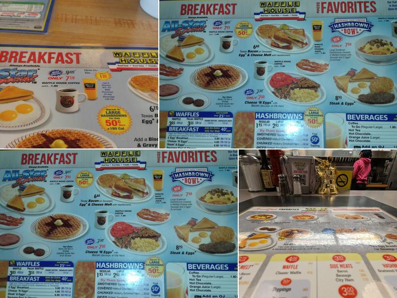 Waffle House Menu