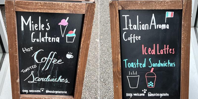 Miele's Gelateria Aviemore Menu