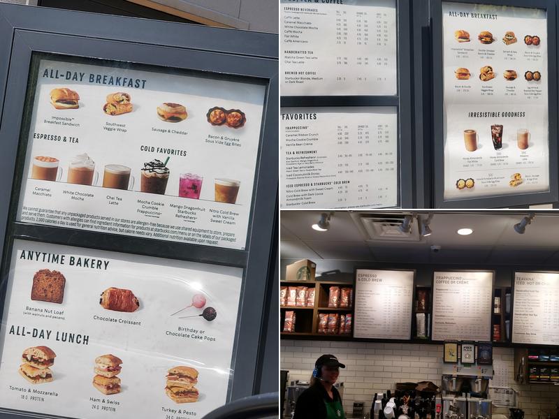 Starbucks Menu