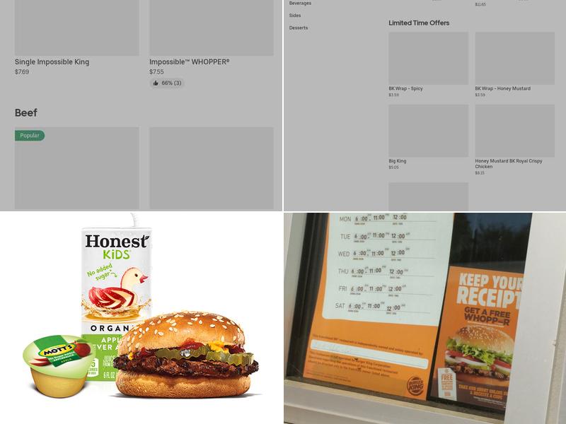 Burger King Menu