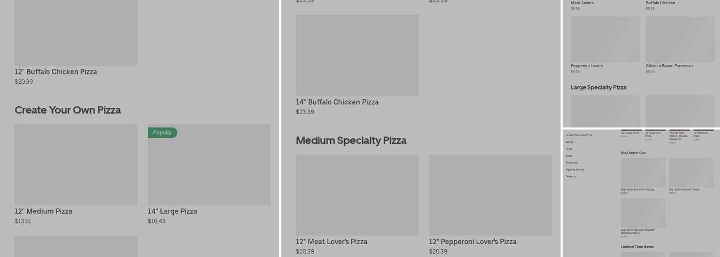 Pizza Hut Menu