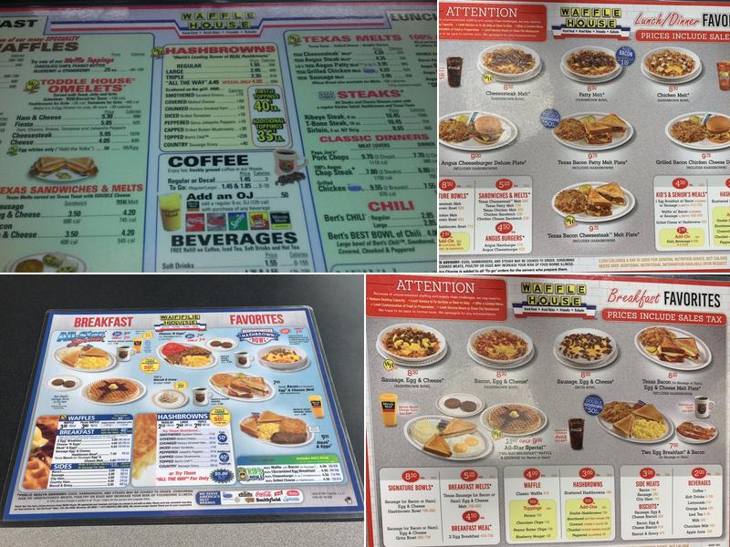 Waffle House Menu
