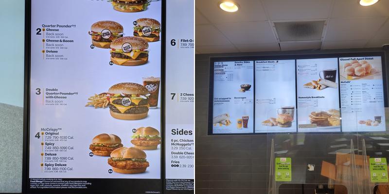 McDonald's Menu
