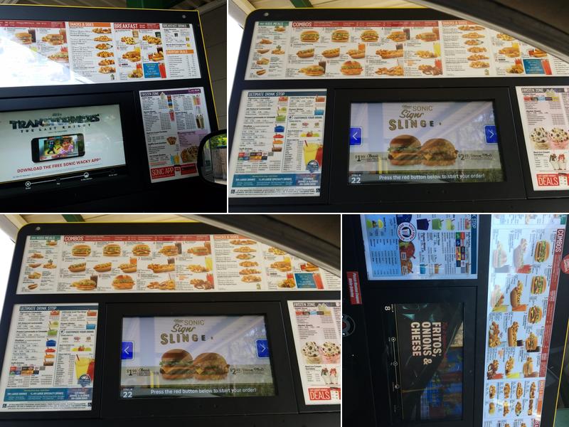 Sonic Drive-In Menu
