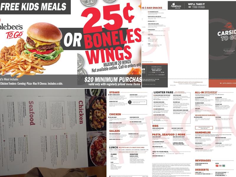 Applebee's Grill + Bar Menu