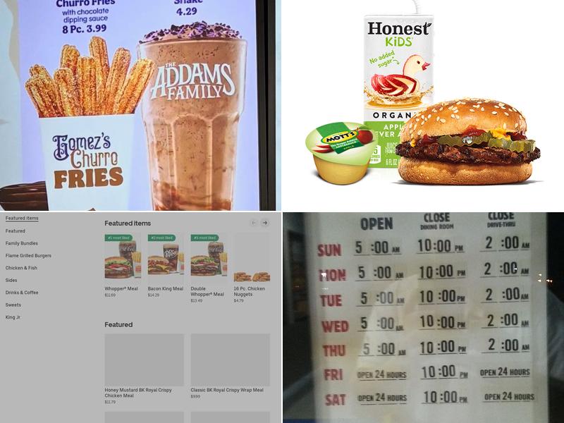 Burger King Menu