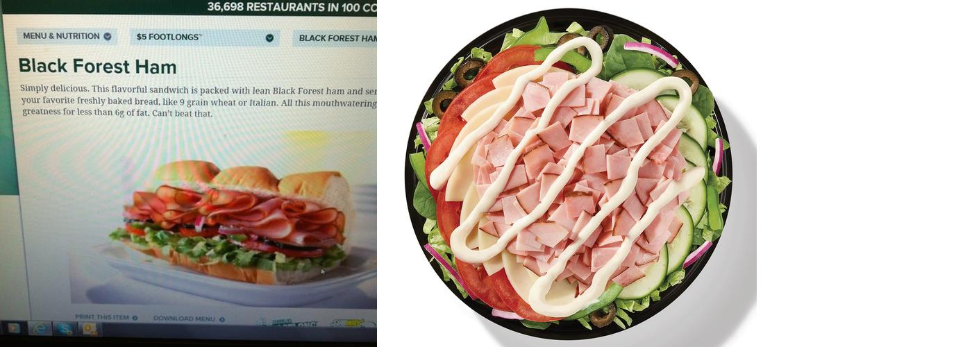 Subway Menu