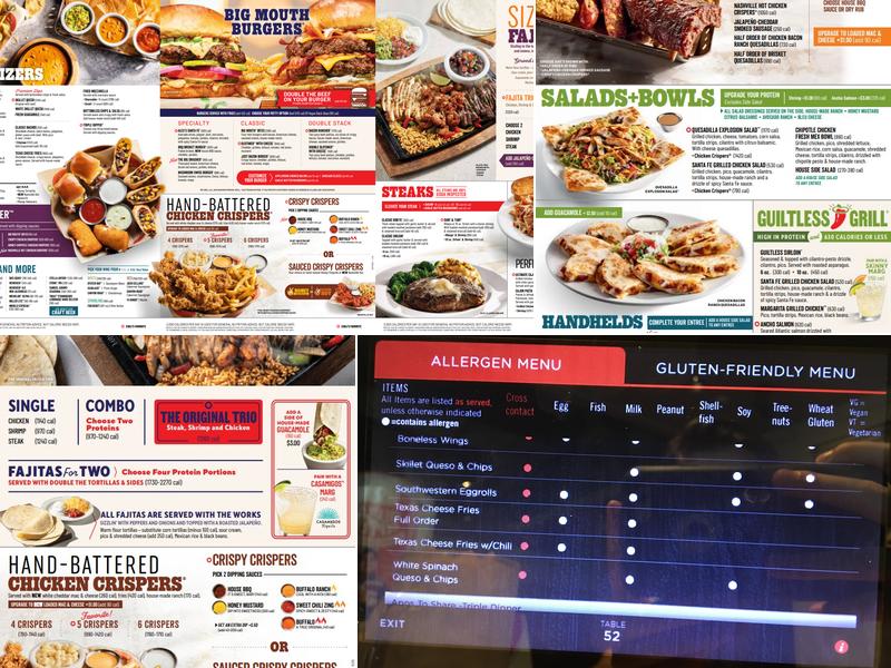 Chili's Grill & Bar Menu