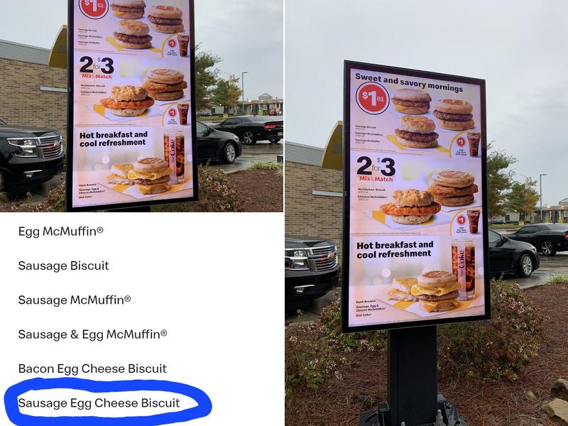 McDonald's Menu